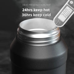 2L Water Bottle Thermos Bottle with Removable Straw Outdoor Portable Stainless Steel Water Bottle with Carry Handle for Gym